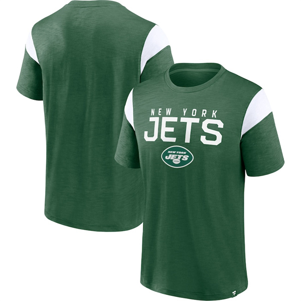 Men's New York Jets Green/White Home Stretch Team T-Shirt